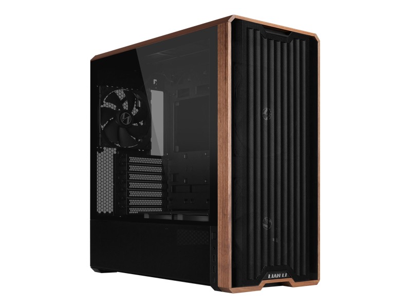Lian-Li LANCOOL 217 Mid-Tower, Tempered Glass, Wood-Black