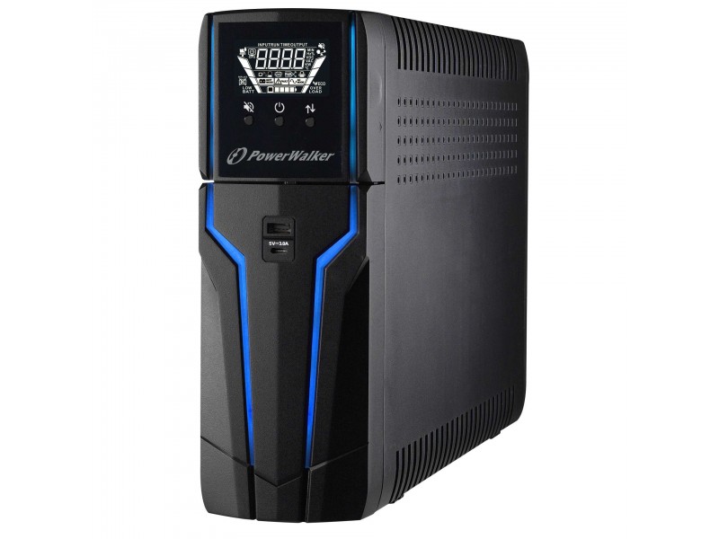 UPS POWERWALKER VI1500GXB за професионален гейминг, 1500VA, Line Interactive