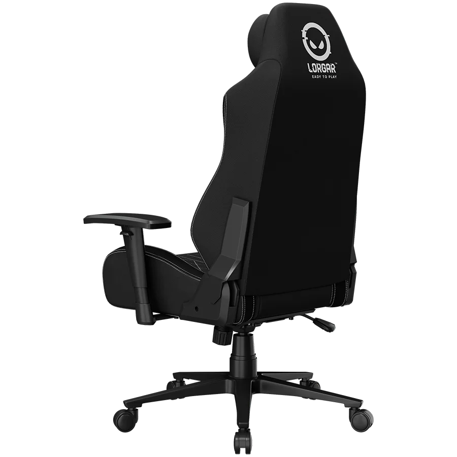 LORGAR CHA41, Ergonomic Gaming Chair Advanced, premium anti-stain fabric, Black/white