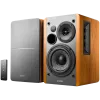 Edifier R1280T 2.0 Bookshelf Speakers, RCA, 0.5-inch Tweeters, 4-inch Drivers, 42W (RMS), Control Knobs and Remote Control, Brown