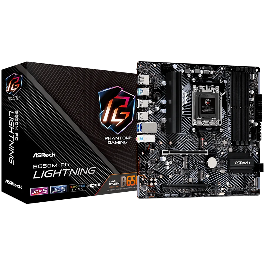 ASROCK B650M PG Lightning mATX AM5 DDR5