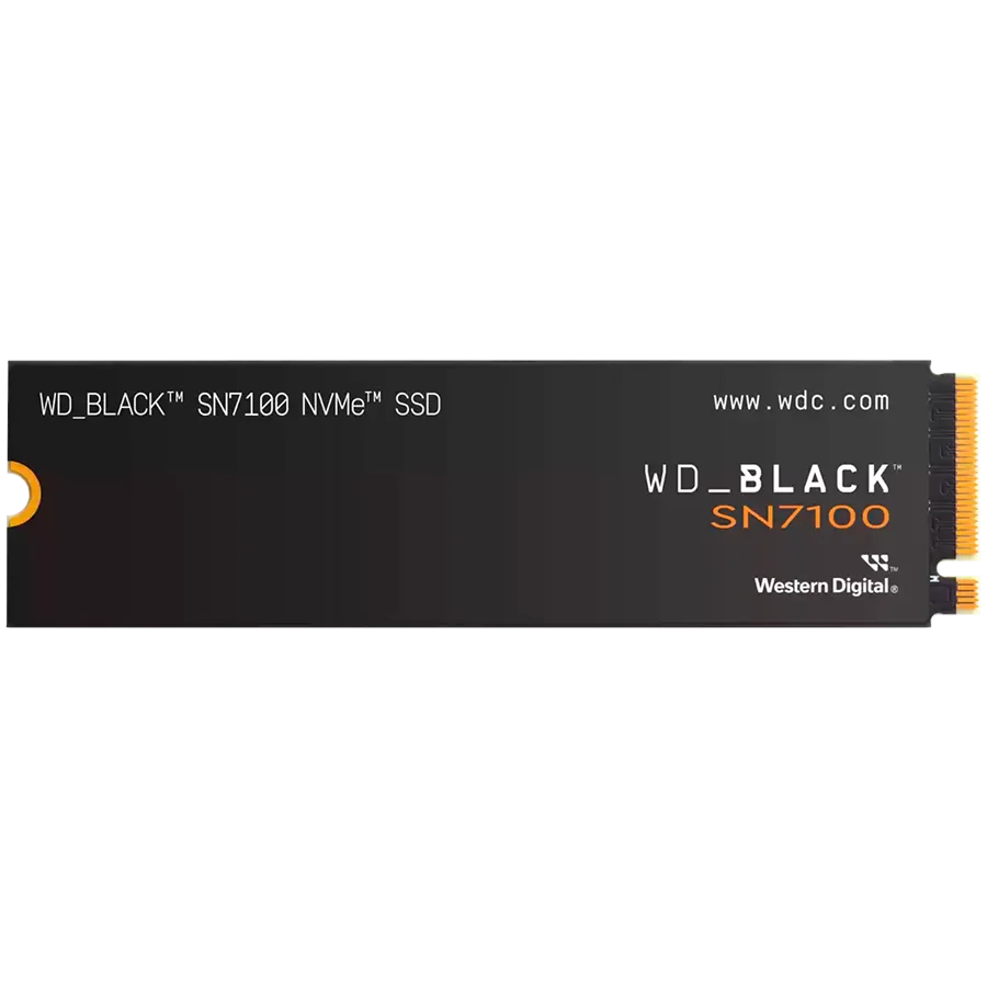 SSD POWERED BY SANDISK WD Black SN7100 2TB M.2 2280 PCIe Gen4 x4 NVMe, Read/Write: 7250/6900 MBps, IOPS 1000K/1400K, TBW: 1200