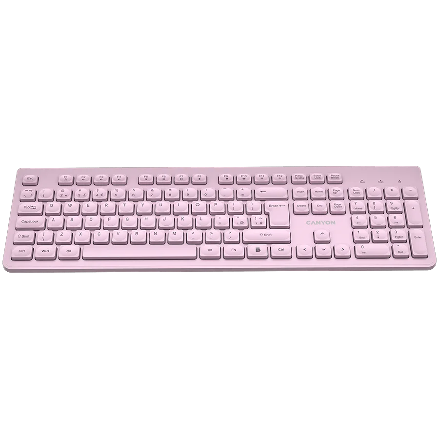 CANYON keyboard HKB-W01 UK/US AAA Wireless Pink
