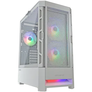 COUGAR AIRFACE RGB PC Case, Mid Tower, White