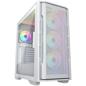 COUGAR UNIFACE RGB PC Case, Mid Tower, White