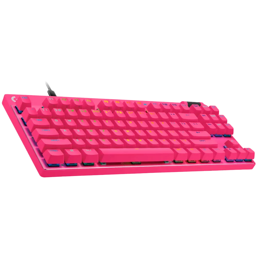 LOGITECH G PRO X TKL RAPID Gaming Keyboard - MAGENTA - US INT'L - USB - EMEA28i-935 - LINEAR
