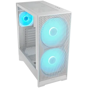 COUGAR AIRFACE 180 PC Case, Mid Tower, White
