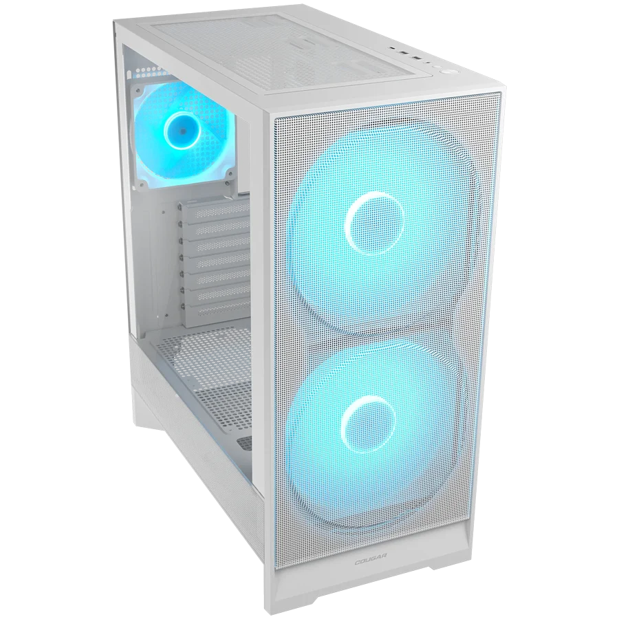 COUGAR AIRFACE 180 PC Case, Mid Tower, White