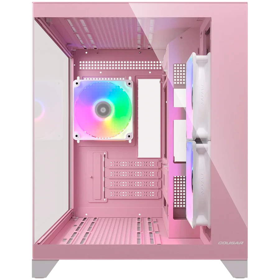 COUGAR FV150 Mini RGB PC Case, Mid tower, Pink