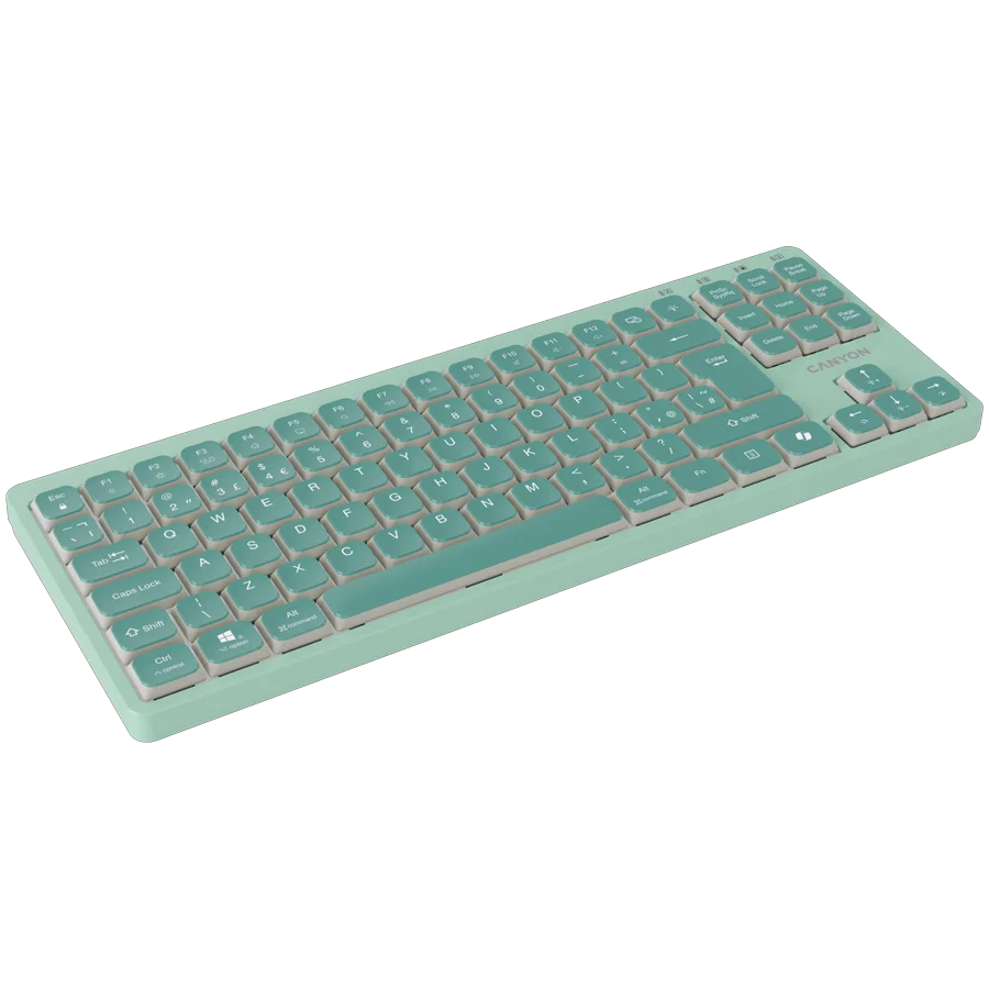 CANYON Keyboard OnType 10 Low Profile EN Wired Green