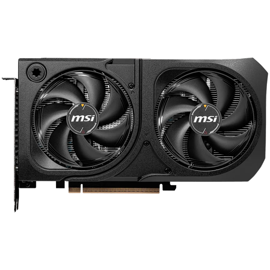 MSI Video Card NVIDIA GeForce RTX 5060 Ti 8G SHADOW 2X OC PLUS, 8GB GDDR7, 128-bit, 2617 MHz Boost, 4608 CUDA Cores, PCIe 5.0 (x8), 3x DP 2.1b, HDMI 2.1b, RAY TRACING, Dual Fan, 180W TDP, 8-pin PCIe Power, G-SYNC, 2-Slot, 3Y