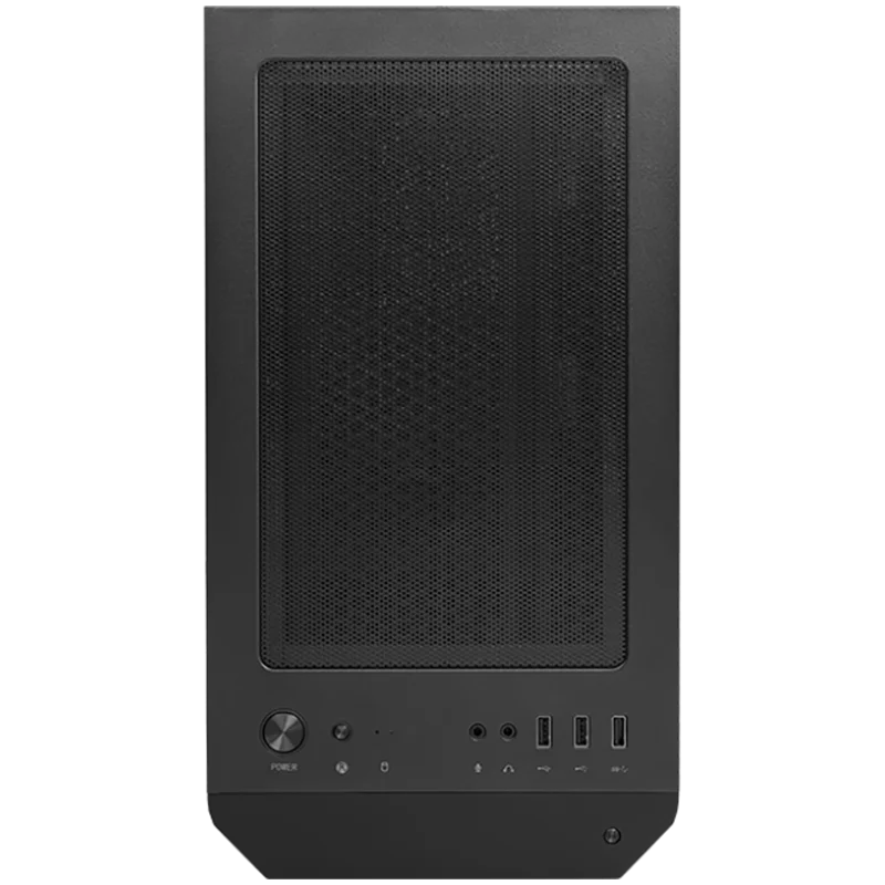 MSI MAG FORGE M100A, M-ATX Tower, M-ATX/ M-ITX, 1x USB 3.2 Gen 1 Type-A, 2x USB 2.0 Type-A, 1x Audio, 1x Mic, Power Button, 4x 120mm ARGB Fans, Mesh Panel, Acrylic panel.