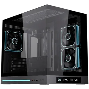 Cloud M DGT 3AF EN49637 (BK,MATX,U3+U2,2PCS TG,Side ARGB LED,2PCS J22A PWM Reverse & 1PC J22A PWM,ARGB PCB,Digital LCD)