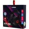 LORGAR Kaya 460, USB Gaming headset with microphone, CM108B, RGB backlight, Plug&Play, USB-A connection cable 2m, fabric ear pads, size: 192*184.7*88mm, 0.329kg, black