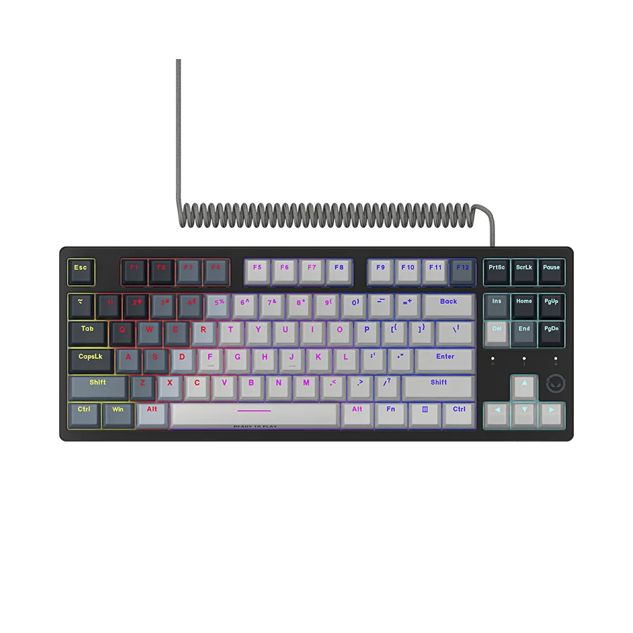 LORGAR Azar 514TKL, Wired RGB mechanical gaming keyboard, white, EN layout