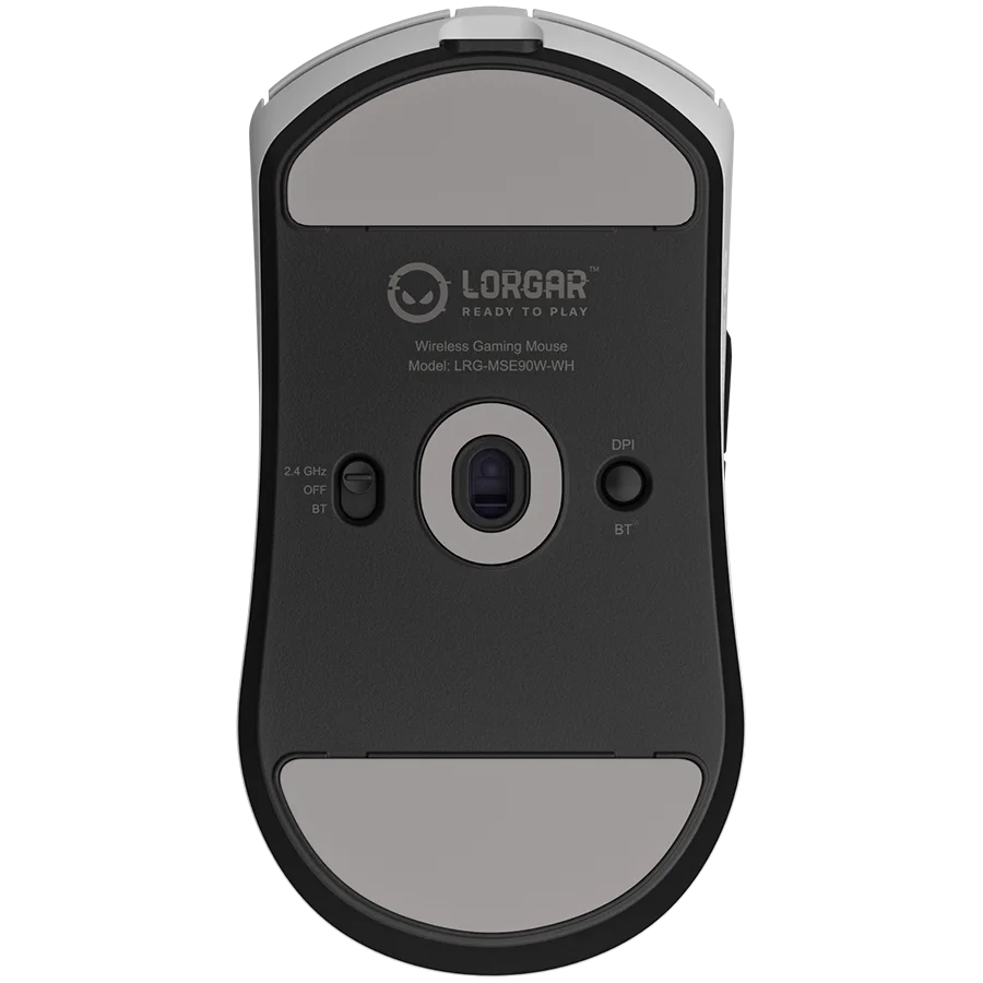 LORGAR MSE90W, Magnesium Alloy Wireless Gaming Mouse Elite, White