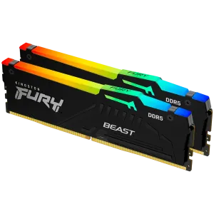 Kingston 64GB 6000MT/s DDR5 CL30 DIMM (Kit of 2) FURY Beast RGB EXPO