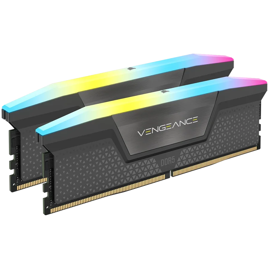 CORSAIR VENGEANCE RGB DDR5 32GB (2 x 16GB) DDR5 6400 CL36-48-48-104 1.35V XMP & EXPO - Grey