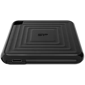 Silicon Power PC60 256GB Portable SSD SATAIII USB 3.2 Gen2 (Type-C) Portable SSD, R/W: up to 540MB/s; 500MB/s, Black