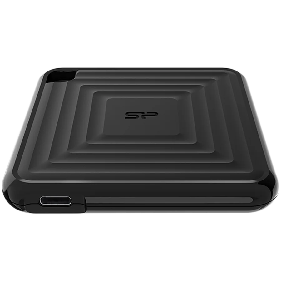 Silicon Power PC60 256GB Portable SSD SATAIII USB 3.2 Gen2 (Type-C) Portable SSD, R/W: up to 540MB/s; 500MB/s, Black