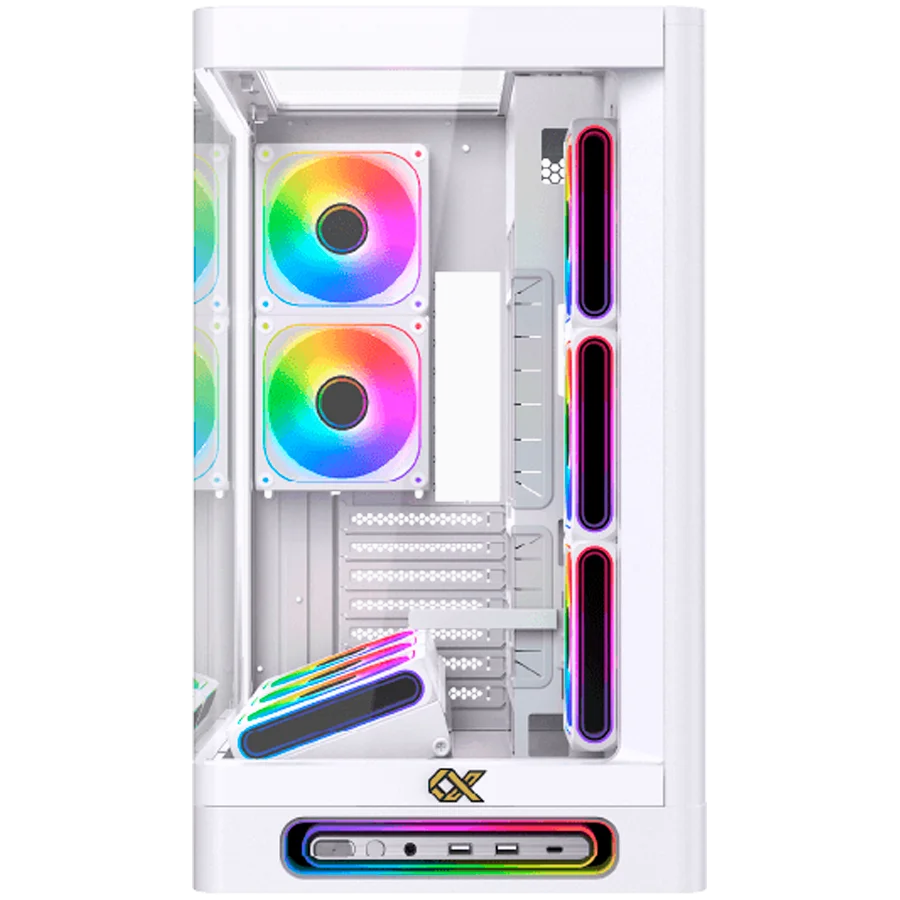 Heaven Arctic EN49583 (WH,U3x2+Type C,Curved TG & Top TG,6PCS J20A PWM WH Reverse & 2PCS J20A PWM WH,ARGB & PWM Remote Control Box)