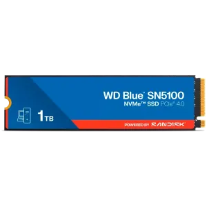 SSD POWERED BY SANDISK WD Blue SN5100 1TB M.2 2280 PCIe Gen4 x4 NVMe QLC 3D, Read/Write: 7100/6700 MBps, IOPS 1000K/1300K, TBW: 600