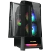 COUGAR DUOFACE RGB PC Case, Mid Tower, Black