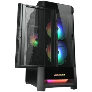 COUGAR DUOFACE RGB PC Case, Mid Tower, Black