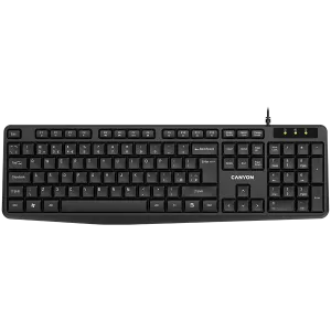 CANYON keyboard KB-1 EN/BG Wired Black