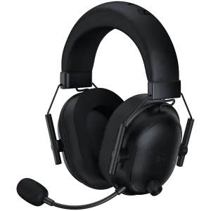 Razer BlackShark V2 HyperSpeed, Gaming Headset, Customized Dynamic 50 mm Driver, Oval Ear Cushions, 2.4 GHz wireless or Bluetooth or USB, Breathable memory foam cushions, Advanced Passive Noise Isolation, THX Spatial Audio