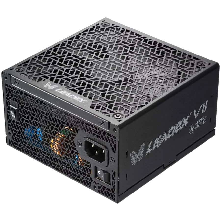 Super Flower Leadex VII Platinum PRO 1000W ATX 3.1, 80 Plus Platinum, Fully Modular, Flat Black Cables, 140mm Fan, 150mmx150mmx86mm, 10 Year Warranty