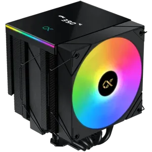 AK6 Dual Digital (Black, ARGB & Digital LED Panel Top Cover, 2PCS ARGB PWM Fan, Intel Backplate, Mini ARGB LED Controller)