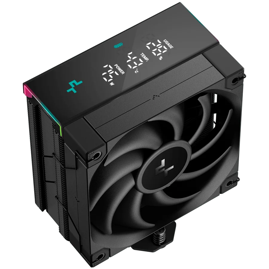 DeepCool AK400 DIGITAL PRO, CPU Air Cooler, 1x120mm FT12 SE PWM Fan, Digital Display, ARGB, Core Touch Technology 2.0, 4 Heatpipes, LGA1851/1700/1200/115x, AMD AM5/AM4, 126x97x159 mm(LxWxH), 3Y, R-AK400-BKAPMN-G DeepCool AK400 DIGITAL PRO, CPU Air Cooler, 1x120mm FT12 SE PWM Fan, Digital Display, ARGB, Core Touch Technology 2.0, 4 Heatpipes, LGA1851/1700/1200/115x, AMD AM5/AM4, 126x97x159 mm(LxWxH), 3Y, R-AK400-BKAPMN-G