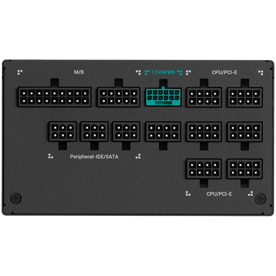 DeepCool PX1000-P, 1000W, 80 Plus PLATINUM, Fully Modular, Flat Black Cables, 135mm FDB Fan, Fluid Dynamic Bearing, 150x160x86mm (W x L x H), ATX 3.0, OPP/OVP/SCP/OTP/OCP/UVP/NLO/SIP, 12Y, R-PXA00P-FC0B-EU