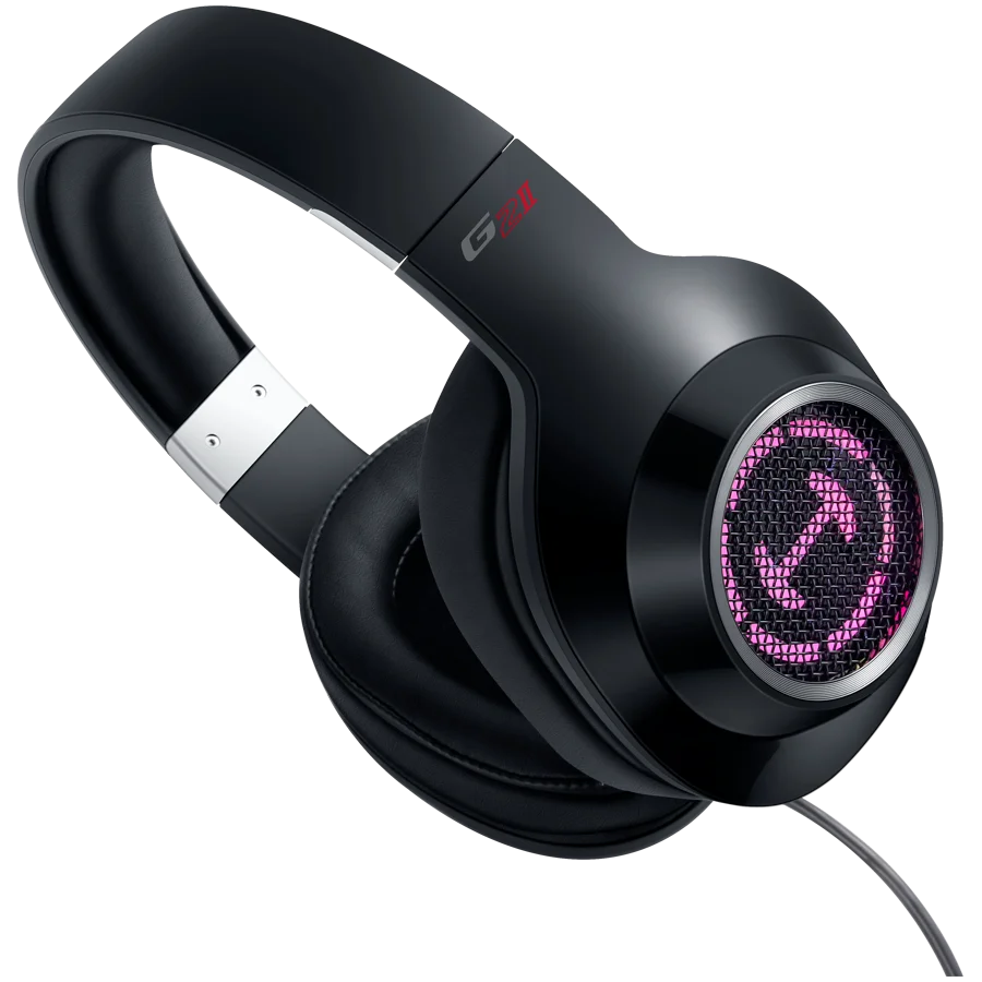 Edifier G2 II USB Gaming Headset, 50mm drivers, Virtual 7.1 Surround, RGB lighting, Noise-Canceling Microphone, Black