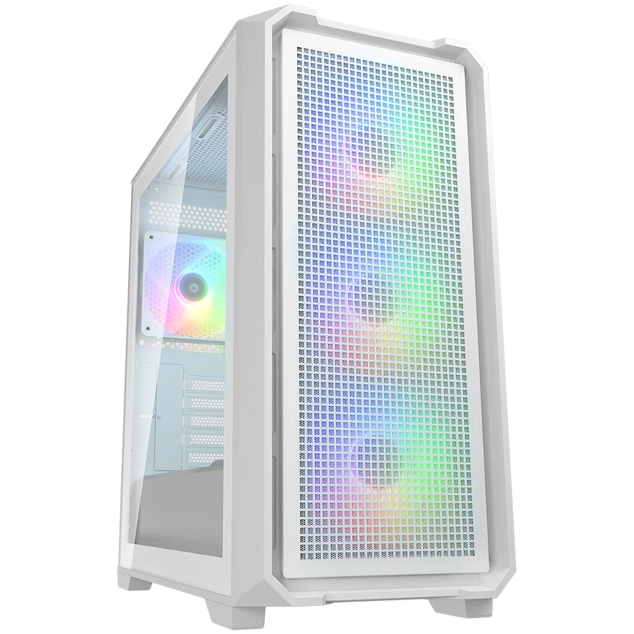COUGAR MX600 Mini V2 RGB PC Case, Mini Tower, White