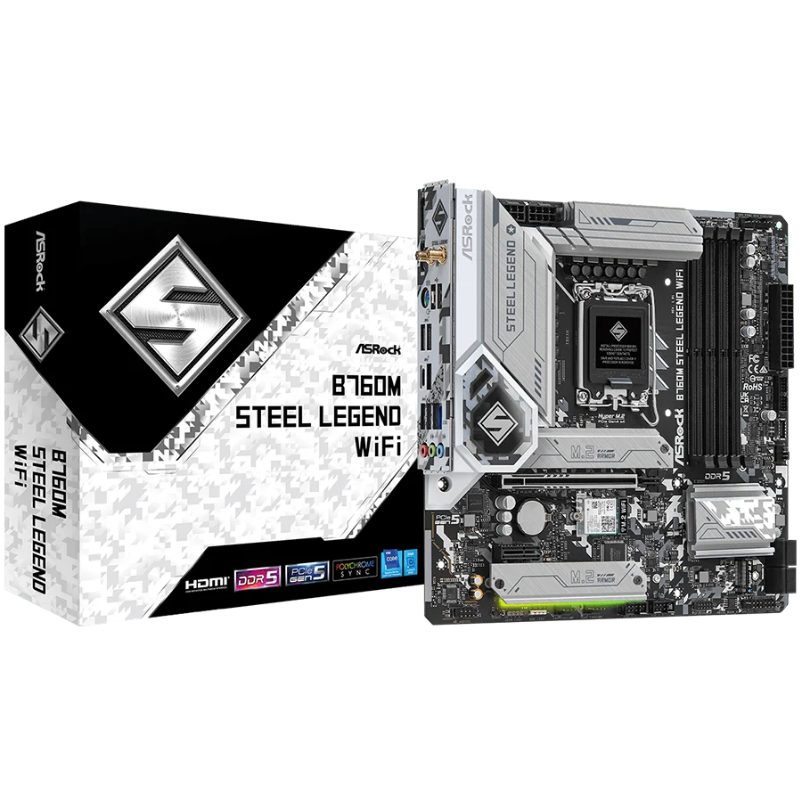 ASROCK B760M Steel Legend WiFi mATX LGA1700 DDR5