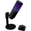 LORGAR SMP40, RGB Microphone with external mute button and metal stand, Black