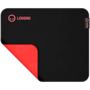 Lorgar Main 323, Gaming mouse pad, Precise control surface, Red anti-slip rubber base, size: 360mm x 300mm x 3mm, weight 0.21kg