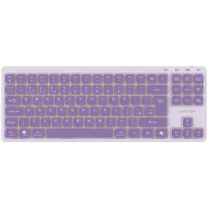 CANYON Keyboard OnType 10 Low Profile EN Wired Violet