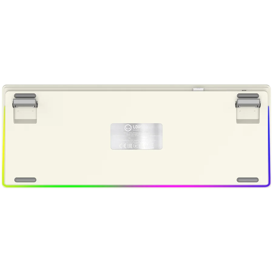 LORGAR KBP70TKLW, Wireless TKL Mechanical Gaming Keyboard Pro, Beige, EN layout