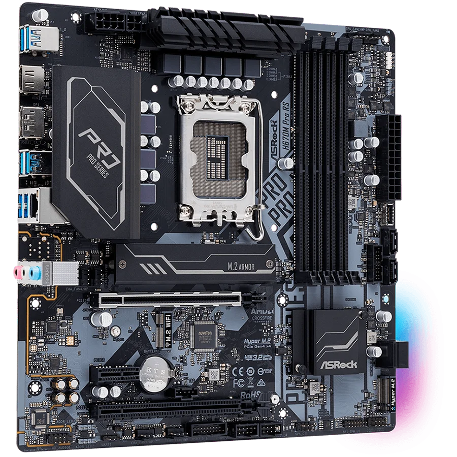 ASRock MB INTEL H670/4DDR4/4SATA3