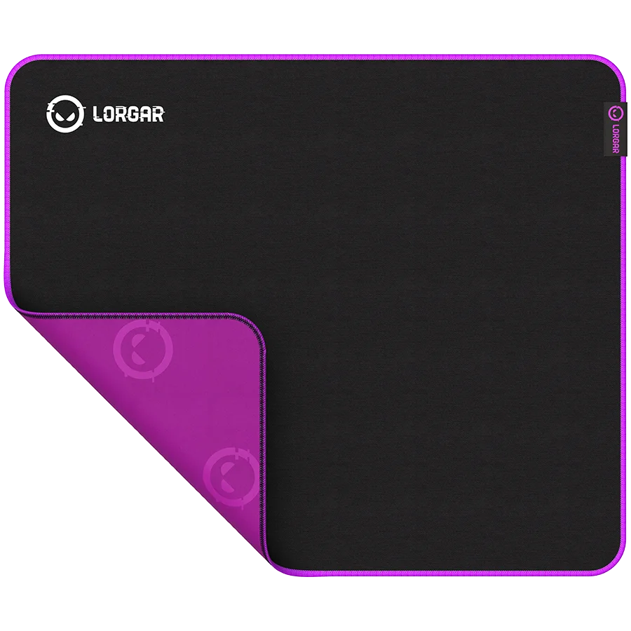 Lorgar Main 315, Gaming mouse pad, High-speed surface, Purple anti-slip rubber base, size: 500mm x 420mm x 3mm, weight 0.39kg