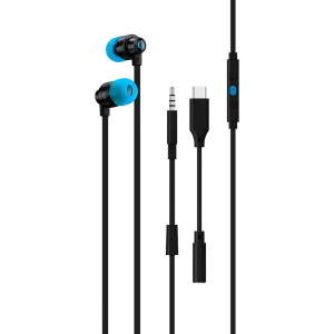 LOGITECH G333 Wired Gaming Earphones - BLACK - 3.5 MM