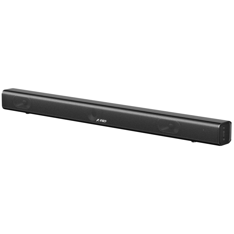 F&D HT-200 2.0 Soundbar, 30W RMS, 4EQ settings, BT 5.3/Optical/AUX/USB/ HDMI (Arc) /Remote Control/Black