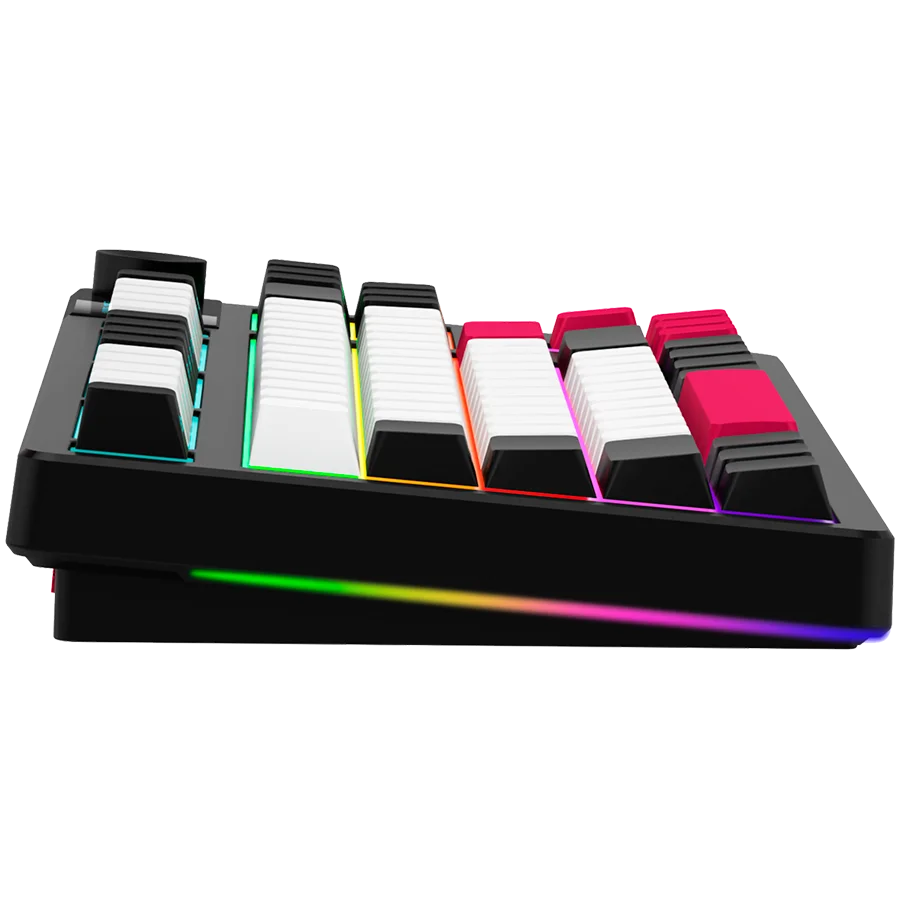 LORGAR KBP70TKLW, Wireless TKL Mechanical Gaming Keyboard Pro, Black/red, EN layout