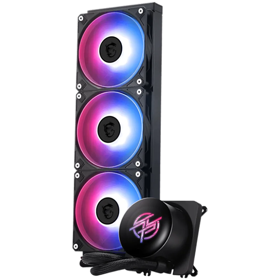 MSI MPG CORELIQUID P13 360, 3x120mm Pre-installed CycloBlade 9 ARGB Daisy Chain Fans, 2.1-inch LCD screen, Copper Base, UNI BRACKET, Intel LGA 1700/1851, AMD AM5/AM4, 5Y Warranty