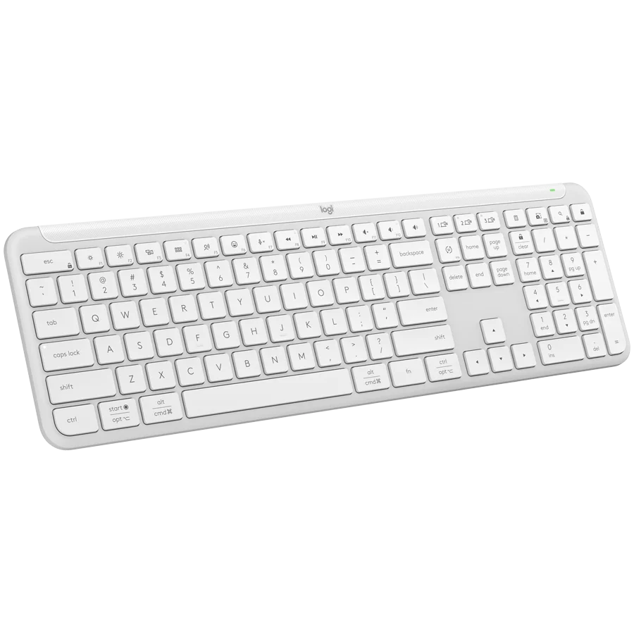 LOGITECH SIGNATURE SLIM WIRELESS KEYBOARD K950 - OFF WHITE - US INT'L - 2.4GHZ/BT - INTNL-973