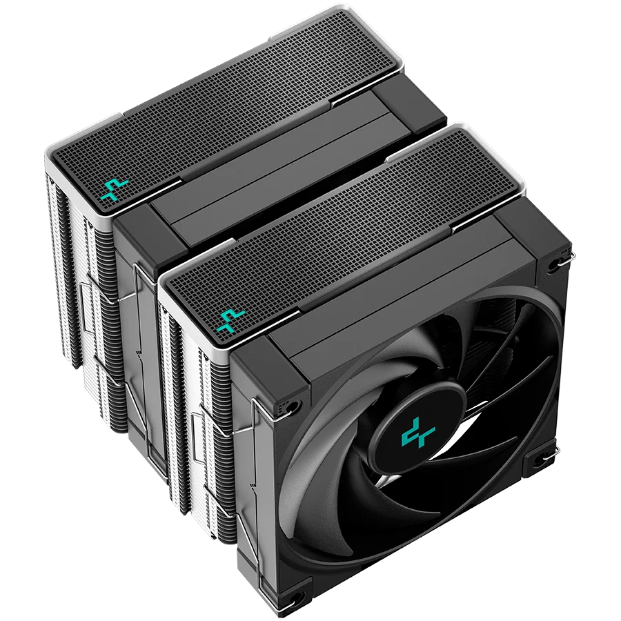 DeepCool AK620, CPU Air Cooler, 2x120mm PWM Fan, TDP 260W, 6 Heatpipes, LGA2066/2011-v3/2011/1700/1200/115x, AMD AM5/AM4, 129x138x160 mm(LxWxH), 3Y, R-AK620-BKNNMT-G