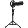 LORGAR Voicer 721, Gaming Microphone, Black, USB condenser microphone with tripod stand, pop filter, including 1 microphone, 1 Height metal tripod, 1 plastic shock mount, 1 windscreen cap, 1,2m metel type-C USB cable, 1 pop filter, 154.6x56.1mm